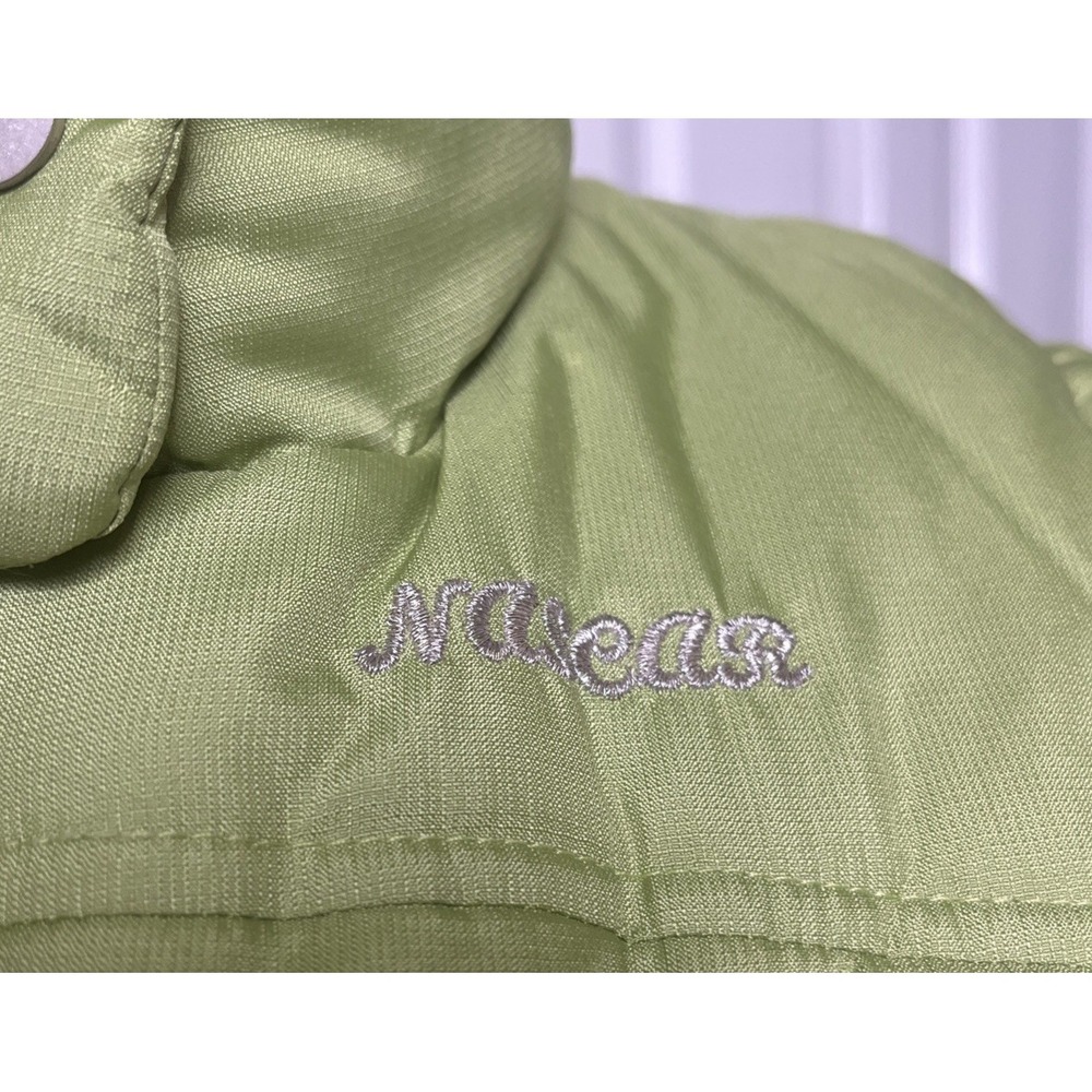 Vintage 2007 NASCAR Nextel Cup Series Green Puffer Vest Women's Small Petite - Picture 3 of 13